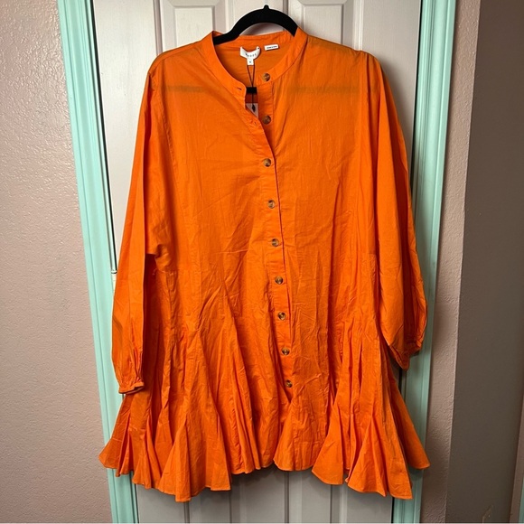 NWT Rhode Orange Emma Dress Size Medium - Picture 2 of 12